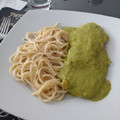 El cooksnap de Lily Monroy cuando hizo Spaghetti en salsa blanca.