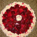 El cooksnap de Rubi cuando hizo Tarta de frutilla con crema y gelatina.