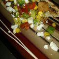 Troy Martin's cooksnap of when they made Chicken Avocado Pitas.