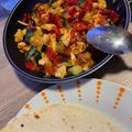 El cooksnap de Débora Cantero Martínez cuando hizo Fajitas rellenas de pollo al curry con samfaina(diferentes).