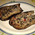 El cooksnap de javi lahoz cuando hizo Berenjenas rellenas de verduras.