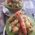 El cooksnap de Raquel Portales Amo cuando hizo Melón relleno con guarnición de canónigos.