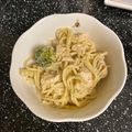 Cooksnap de Carla Beatriz Klamt quando cozinhou Macarrão com frango e brócolis.