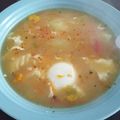 El cooksnap de Julio Saldias cuando hizo Sopa sorpresa.