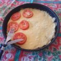 El cooksnap de Gime Rodriguez cuando hizo Pizza con masa de espinacas.