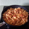 El cooksnap de Montxi Minguez cuando hizo Macarrones con carne picada.