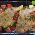 El cooksnap de Curro Jimenez cuando hizo Pollo al horno con verduras.