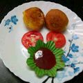 Sharmila Dalal's cooksnap of when they made চিকেন চিজ বলস.