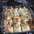 El cooksnap de Xabi Sanchez cuando hizo Merluza al horno con gambas 🍤.