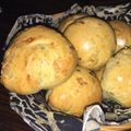 El cooksnap de celeste gordillo cuando hizo Pancitos saborizados de albahaca y ajo.