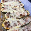 El cooksnap de Sandra Farias Bernales cuando hizo Calabacines rellenos de pimientos y queso.