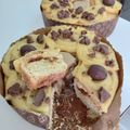 El cooksnap de Nati cuando hizo Rosca de Pascua rellena con dulce de leche y trenzada 🐰.
