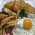 El cooksnap de Gabriela Diez cuando hizo Milanesa de pollo completa.
