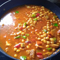 El cooksnap de chony cuando hizo Pollo al curry con garbanzos.