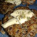 El cooksnap de Ámbar Noah cuando hizo Hamburguesas de lentejas rellenas con queso 😋.