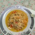 El cooksnap de Florencia Barberis cuando hizo Arroz con mejillones.