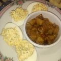 El cooksnap de Verónica cuando hizo Huevos rellenos.