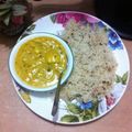 Kamla Jain का कुकस्नैप जब उन्होंने सात्विक कड़ी चावल (Satvik kadhi chawal recipe in hindi) बनाया था।