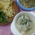 Cooksnap dari faurista untuk resep Siomay ayam kuah dan pangsit goreng