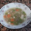El cooksnap de Isabel Casi cuando hizo Sopa con pechuga de pollo y hortalizas.