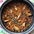 El cooksnap de Paco cuando hizo Arroz a banda Vegano.