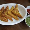 Neelam Singh का कुकस्नैप जब उन्होंने बेसन टोस्ट सैंडविच (Besan toast sandwich recipe in hindi) बनाया था।