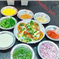 Madhu Jain का कुकस्नैप जब उन्होंने आलू टिकिया चाट (aloo tikiya chata recipe in Hindi) बनाया था।