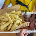 El cooksnap de Debora Zazulak cuando hizo Arrachera al asador con papas.