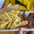 El cooksnap de Debora Zazulak cuando hizo Arrachera al asador con papas.