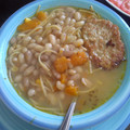 El cooksnap de Bridgett Jerez Robles cuando hizo Porotos con Riendas.