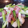 李小寶 的 蒜苗豆乾炒臘肉 cooksnap