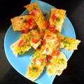 Sushma Savla's cooksnap of when they made Papad roll chat.