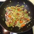 Sean Abdullah's cooksnap of when they made Fried Cabbage w/ Bacon, Garlic, and Onions.