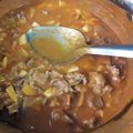 El cooksnap de Gabriela Ace cuando hizo Bistec con papas en puré de tomate.