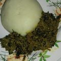 Mrs Maimuna Liman's cooksnap of when they made Egusi and green soup.