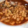 El cooksnap de JUAN JOSE SANCHEZ MORENO cuando hizo Alubias con almejas y gambas en amarillo 🦐🍲.