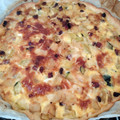 El cooksnap de Sandra cuando hizo Pizza rústica de jamón serrano, patatas y calabacín.