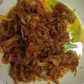 Cooksnap Khairol Azizi semasa beliau membuat Sambal Goreng Tempoyak Ikan Bilis.