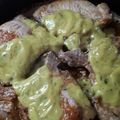 El cooksnap de SERGIO cuando hizo Costeletas de cerdo a la mostaza.