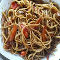 El cooksnap de Fabricio Chaler cuando hizo Tallarín saltado.