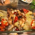 El cooksnap de Nacho Albarrán cuando hizo Lubina al horno con pimentón.