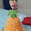 Meena Parajuli का कुकस्नैप जब उन्होंने डॉल केक (Doll cake recipe in hindi) बनाया था।
