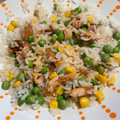 El cooksnap de Débora Cantero Martínez cuando hizo Arroz con guisantes y caballa BLW.