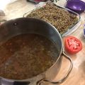 El cooksnap de Maricarmen Meza cuando hizo Lentejas a la mexicana.