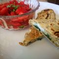 Ágnes Nagy-Szabó Cooksnap-ja, amikor elkészítette a(z) Pupusas zabpehelylisztből, light majonézes sonkás-hagymás töltelékkel receptet.