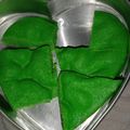 Cooksnap dari Siti Sanah untuk resep Bolu Pandan Kukus Praktis No.Mixer, No Timbangan