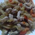 El cooksnap de Toni CS cuando hizo Tallarines de calabacín con pollo y soja.