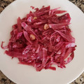 El cooksnap de Hortensia Alvarez Acal cuando hizo Lombarda con ajo y vinagre.