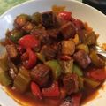 El cooksnap de Carolina Martinez Lopez cuando hizo Tofu en salsa agridulce.