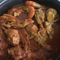 El cooksnap de Noemi Gimenez Abellan cuando hizo Pollo con gambas (mar y montaña).